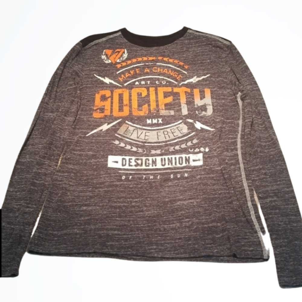 Society Live Free Lighter Weight Long Sleeve Tee S